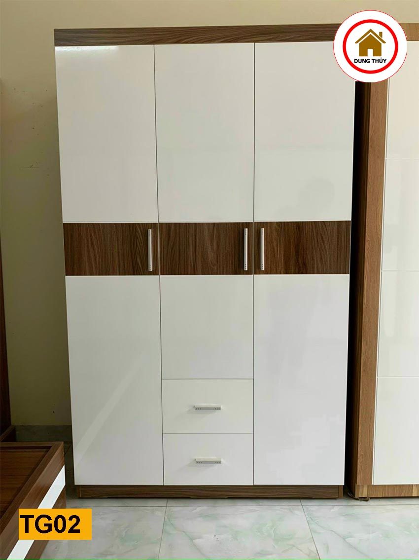 Tủ để quần áo 3 cánh gỗ công nghiệp TG02