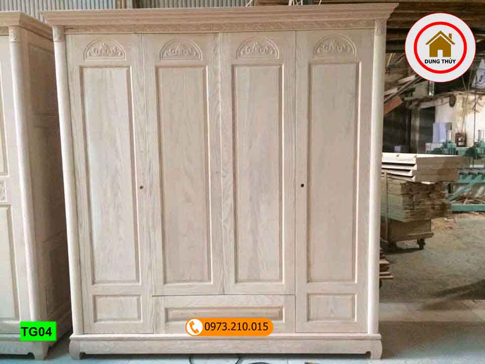 tủ đựng quần áo 5 buồng gỗ sồi Nga TG04