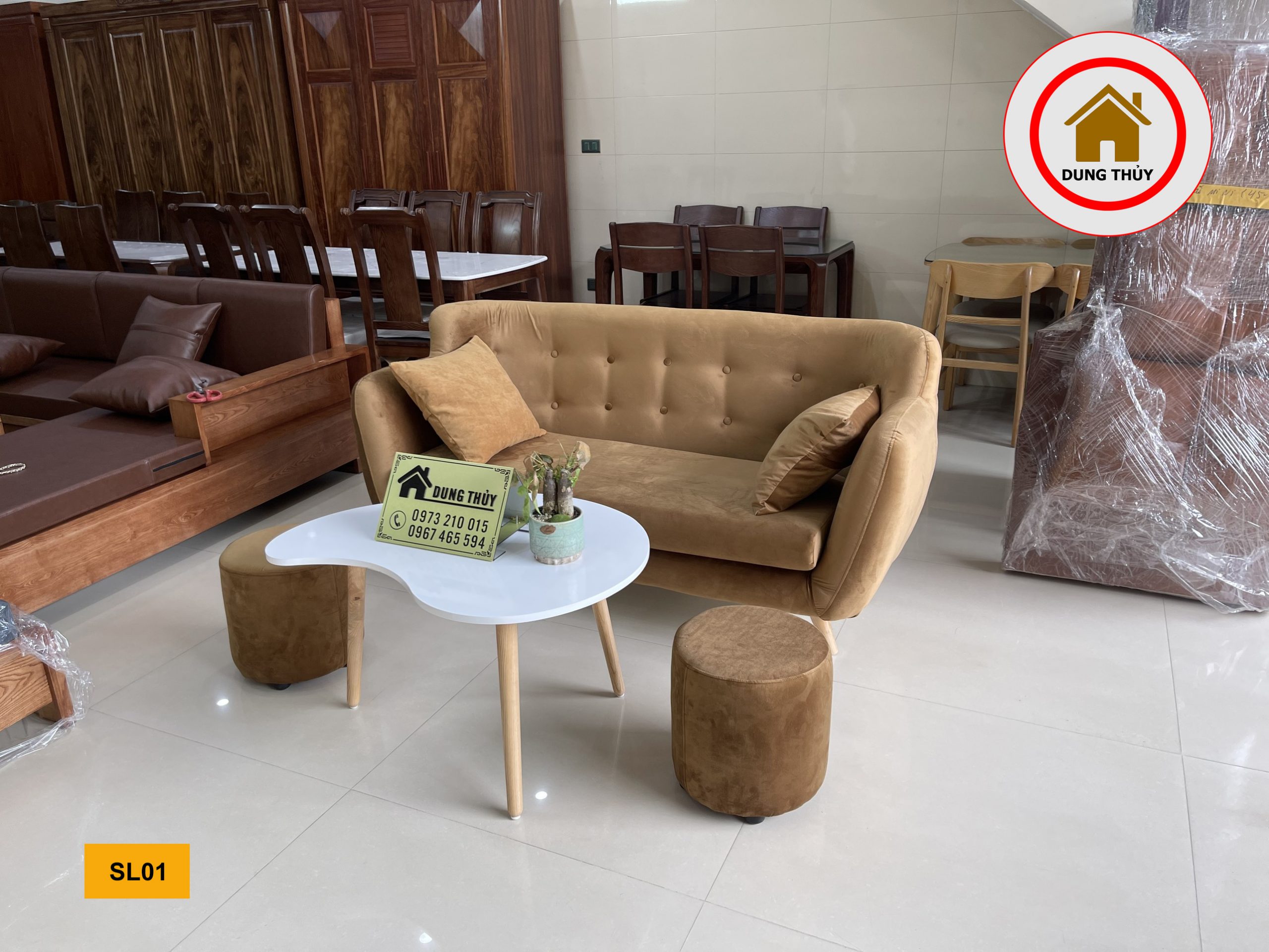 bộ ghế salon văng thuyền SL01