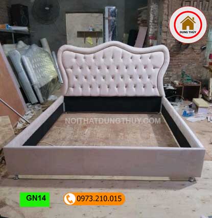 Giường ngủ gỗ công nghiệp kiểu phương Tây GN14
