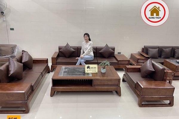 bộ sofa 3 văng chân quỳ SG45
