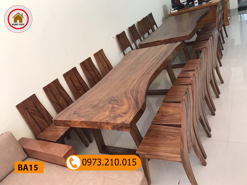 mẫu bàn ăn đẹp bằng gỗ tự nhiên