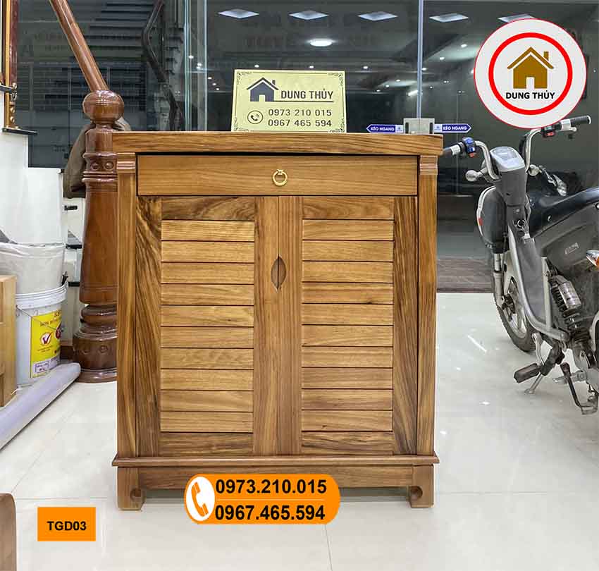 mẫu tủ gỗ để giầy dép cao cấp