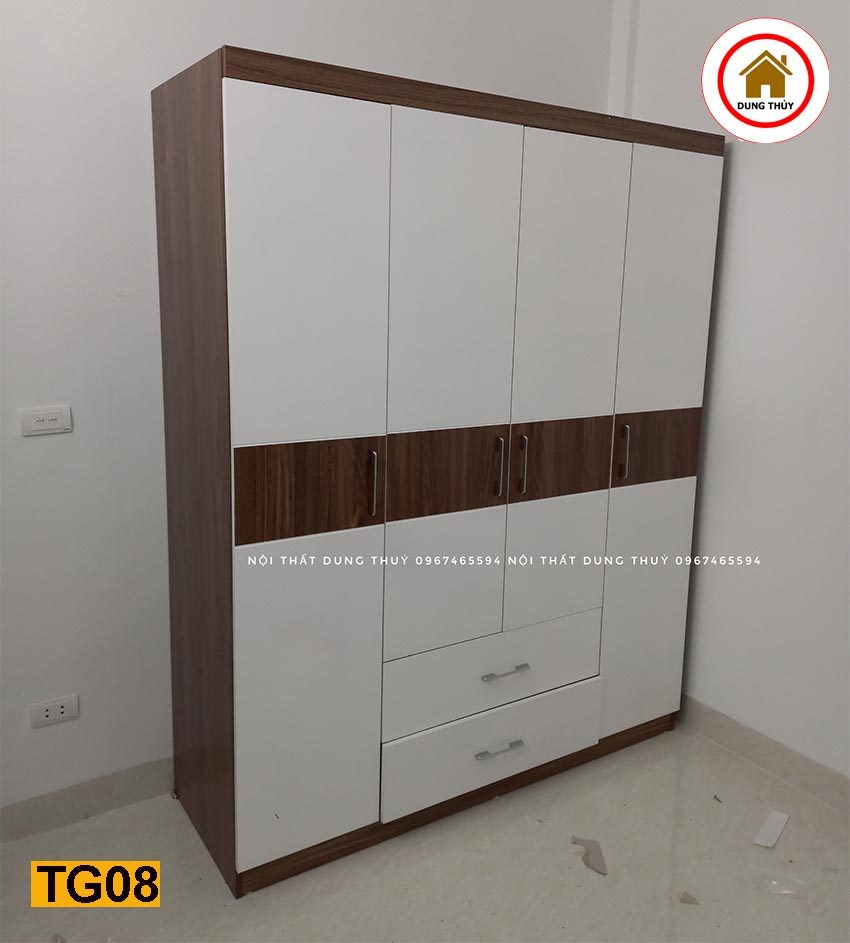 mẫu tủ gỗ quần áo cho phòng ngủ gia đình