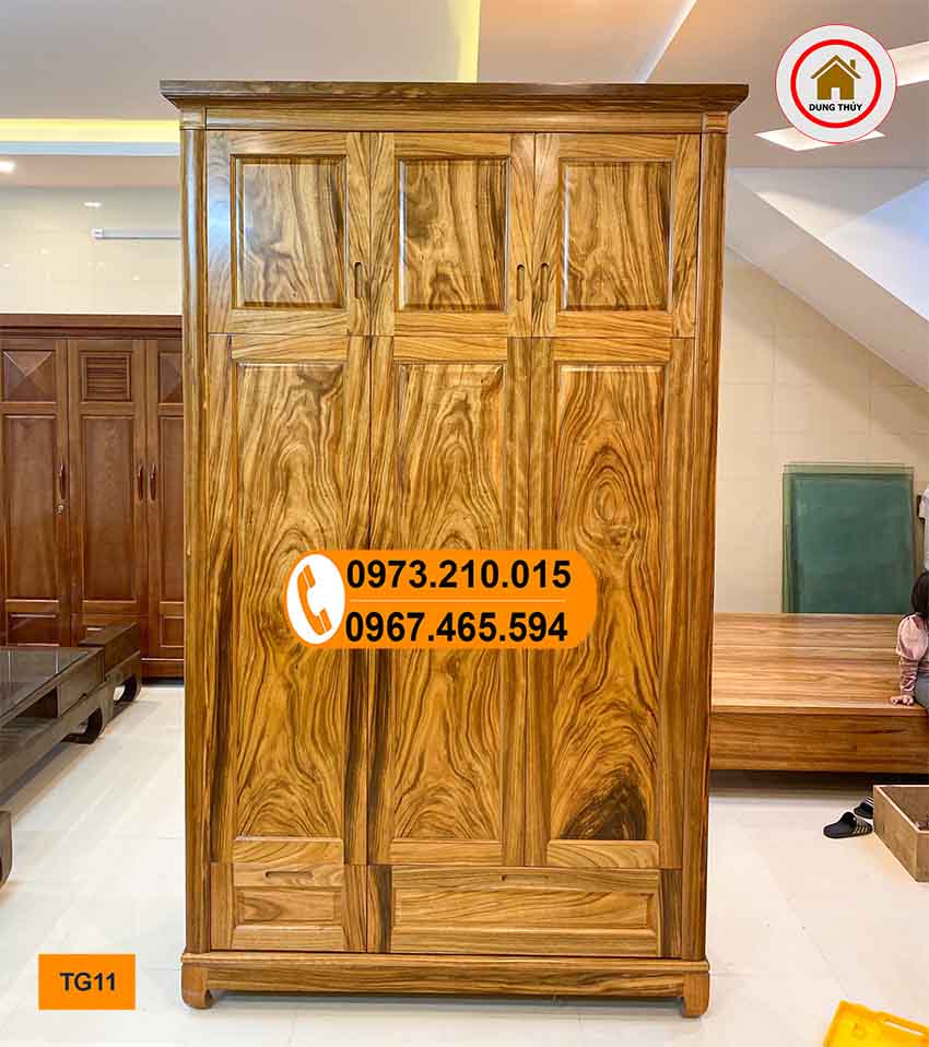 mẫu tủ gỗ cưới cho phòng ngủ đẹp