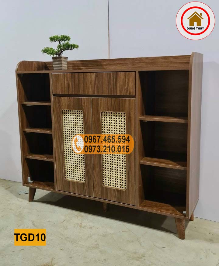 Cách bài trí tủ gỗ giầy dép