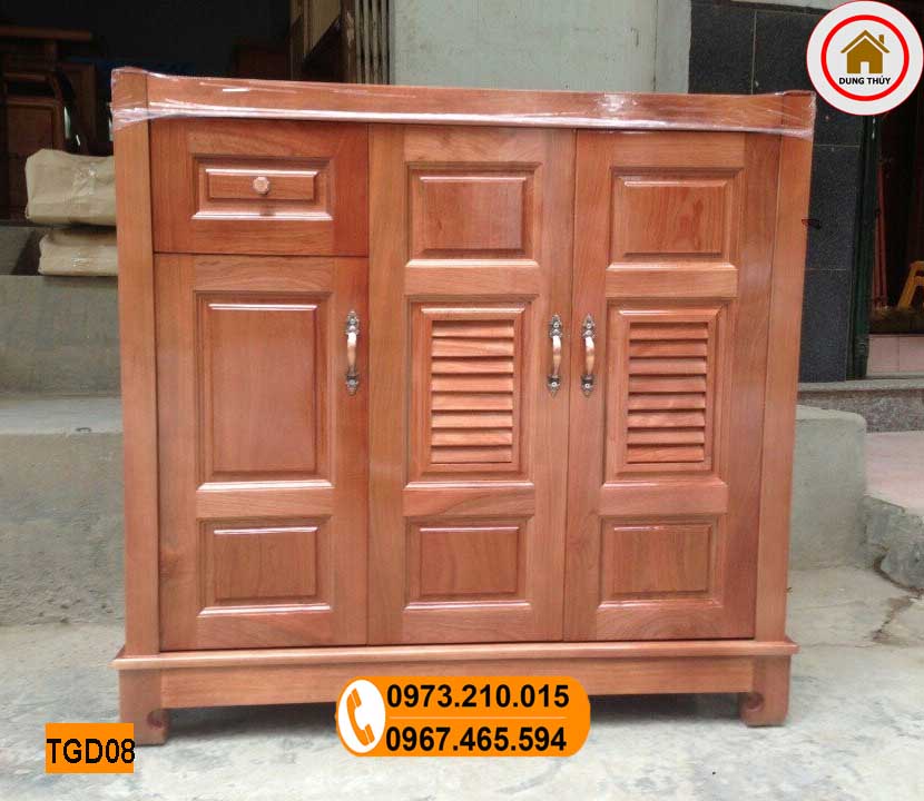 tủ gỗ giầy dép ở chung cư