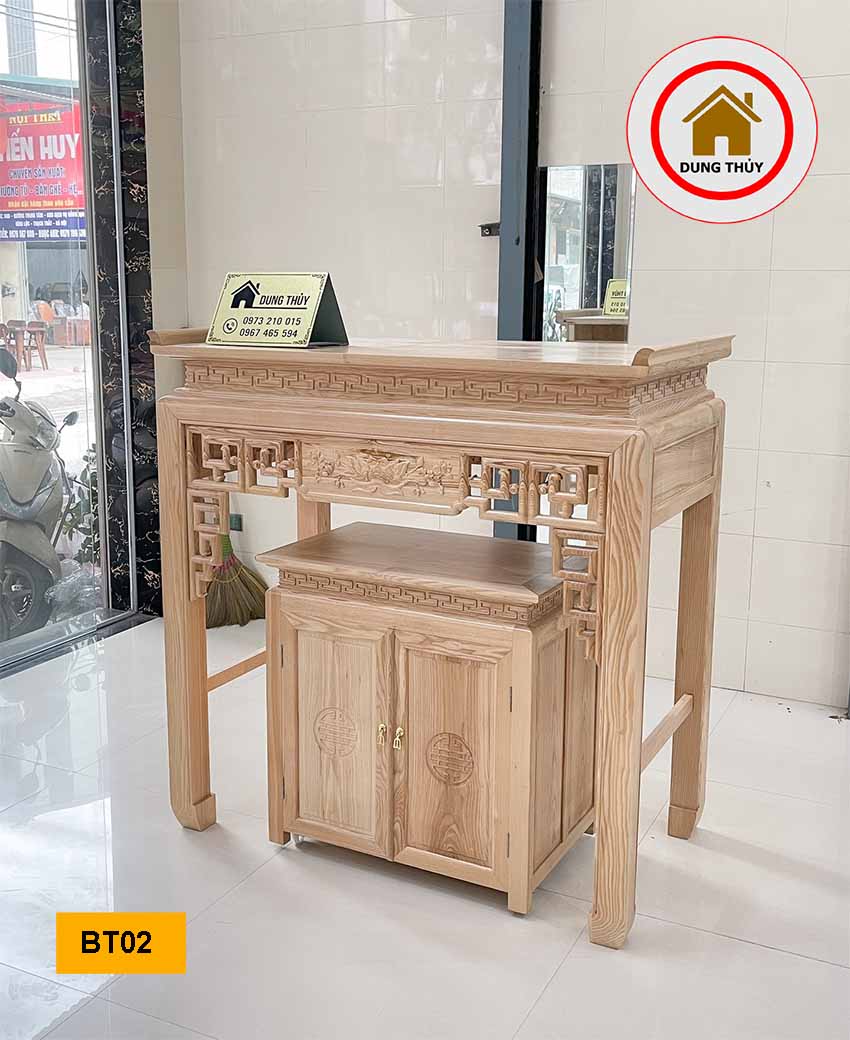 bàn thờ gỗ sồi Nga BT02