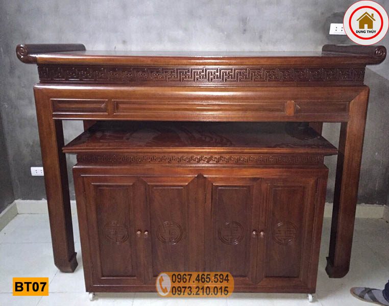 mẫu tủ thờ gỗ hiện đại