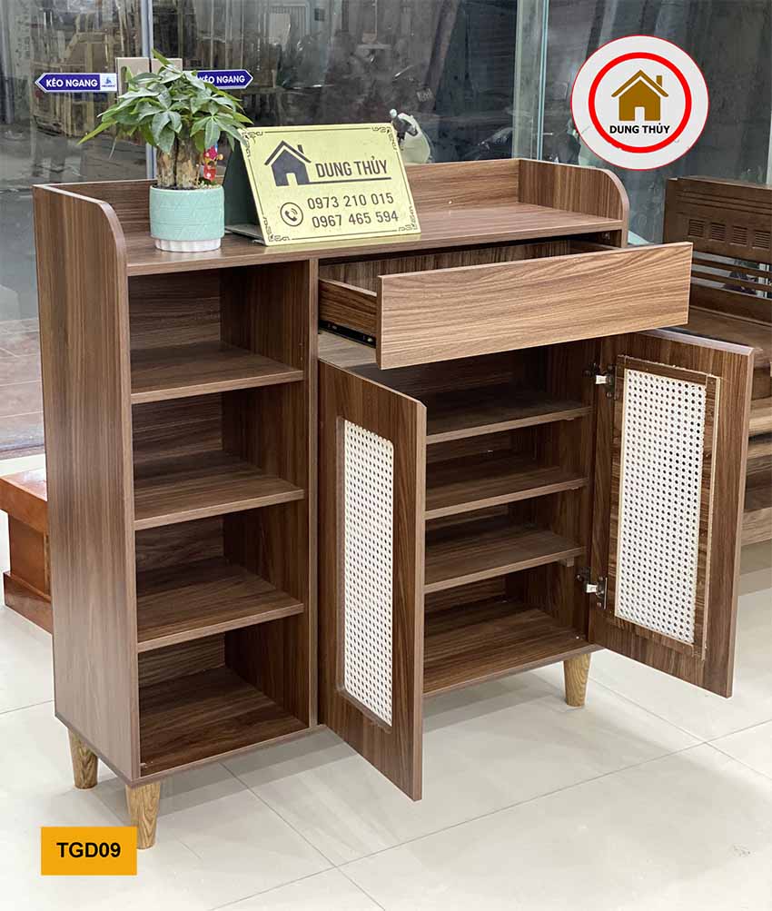 tủ gỗ giầy dép gỗ sồi Nga TGD09