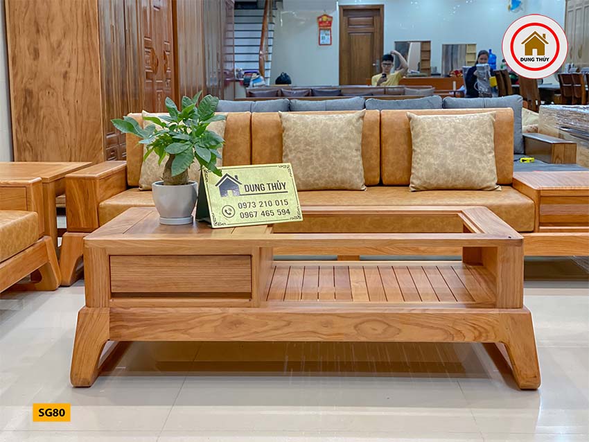sofa gỗ gõ đỏ SG80