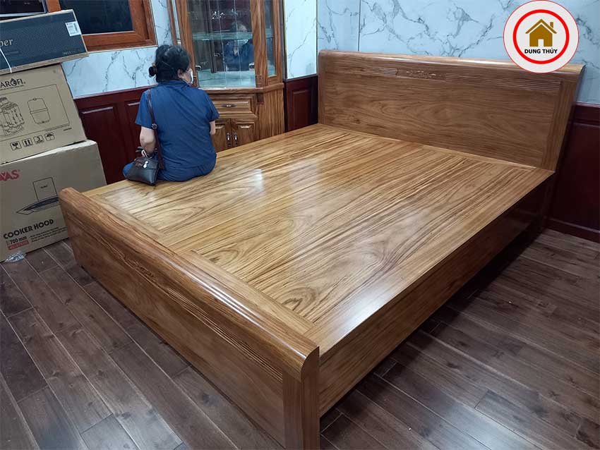 giường ngủ gỗ hương xám1
