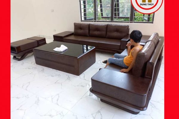 Bộ ghế sofa 2 văng phi thuyền gỗ sồi Nga SG91