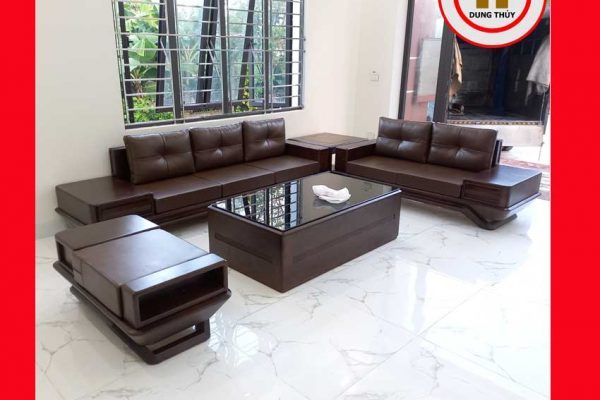 Bộ ghế sofa 2 văng phi thuyền gỗ sồi Nga SG91