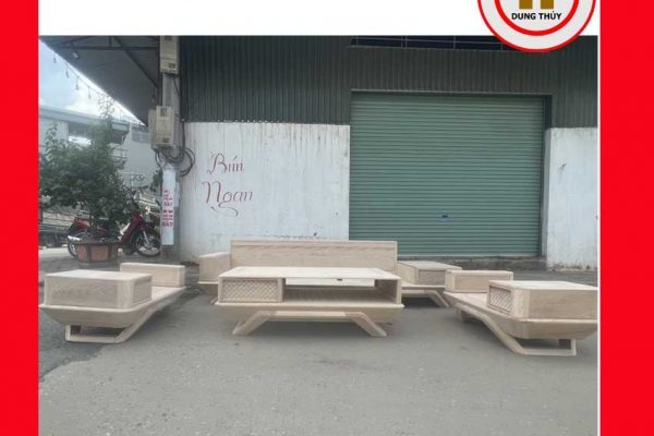 Bộ ghế sofa 2 văng phi thuyền gỗ sồi Nga SG91