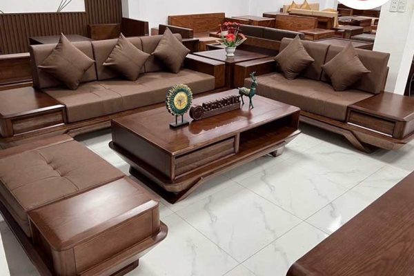 Bộ ghế sofa 2 văng phi thuyền gỗ sồi Nga SG91 net