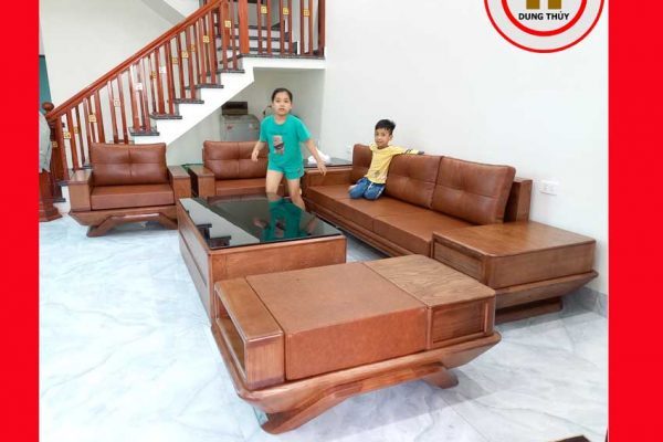 Bộ ghế sofa 2 văng phi thuyền gỗ sồi Nga SG91