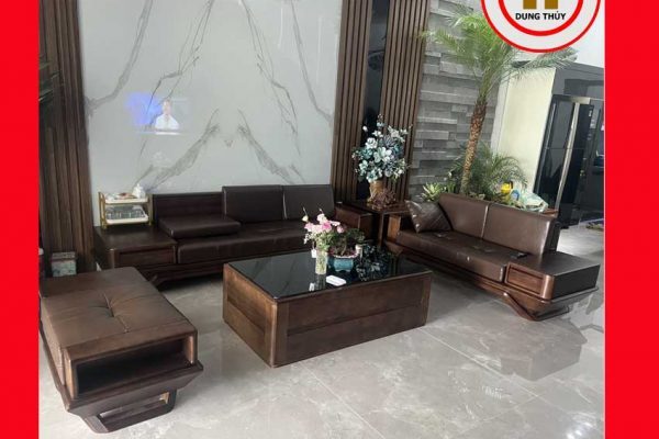Bộ ghế sofa 2 văng phi thuyền gỗ sồi Nga SG91