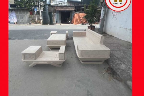 Bộ ghế sofa 2 văng phi thuyền gỗ sồi Nga SG91