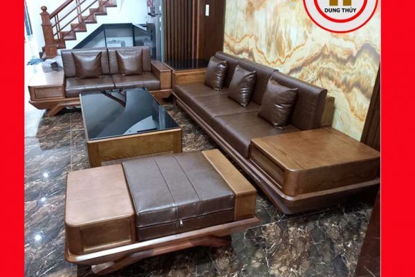 sofa 2 văng chân thuyền SG91 Bắc Ninh