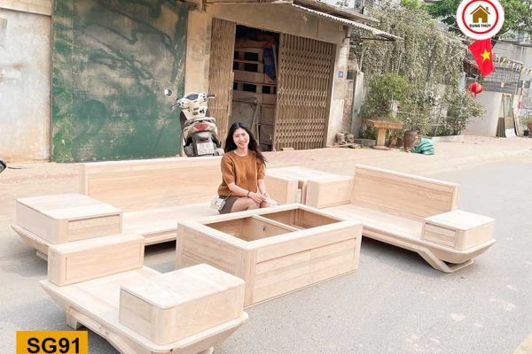 sofa 2 văng phi thuyền SG913