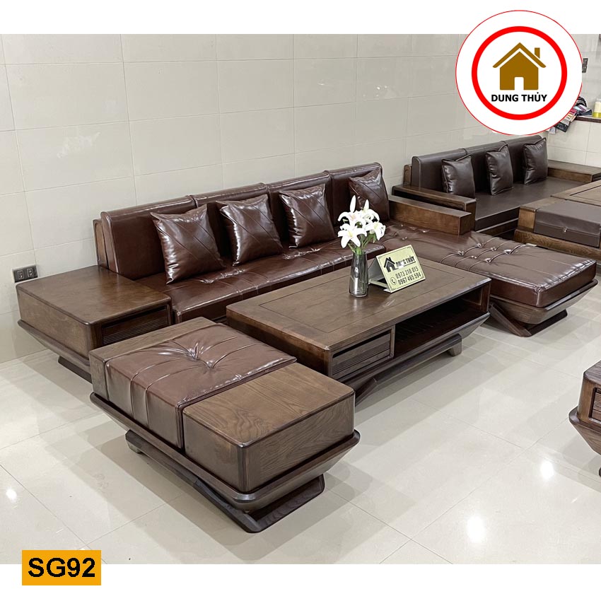 sofa góc chữ L SG92 chất