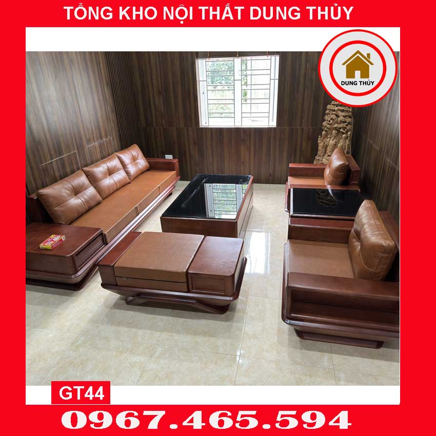 Bộ ghế sofa đối phi thuyền gỗ sồi Nga GT44 2024