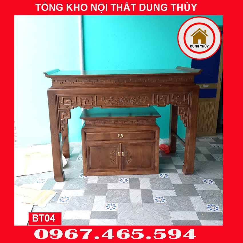bàn thờ gỗ sồi BT04