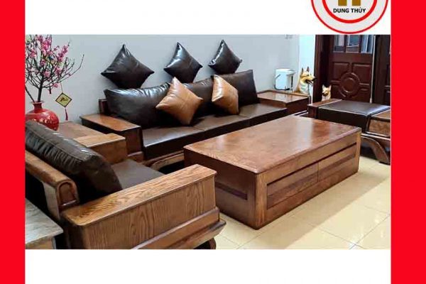 Bộ ghế sofa 2 văng phi thuyền gỗ sồi Nga SG91 2024 2