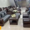 Bộ bàn ghế đối chữ G gỗ sồi Nga GT01