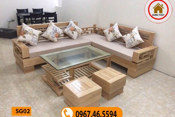 bộ bàn ghế đệm phòng khách SG02