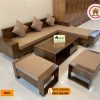 Bộ ghế sofa 2 tay góc chữ L gỗ sồi Nga SG01