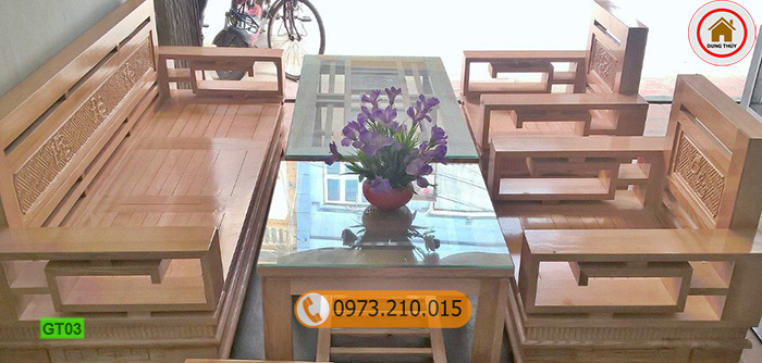 bá» gháº¿ hoÃ nh phi gá» sá»i Nga GT03