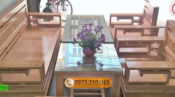 bộ ghế hoành phi gỗ sồi Nga GT03