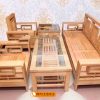 Bộ ghế tựa kép gỗ sồi Nga GT05