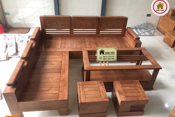 sofa góc trứng gỗ sồi Nga SG05