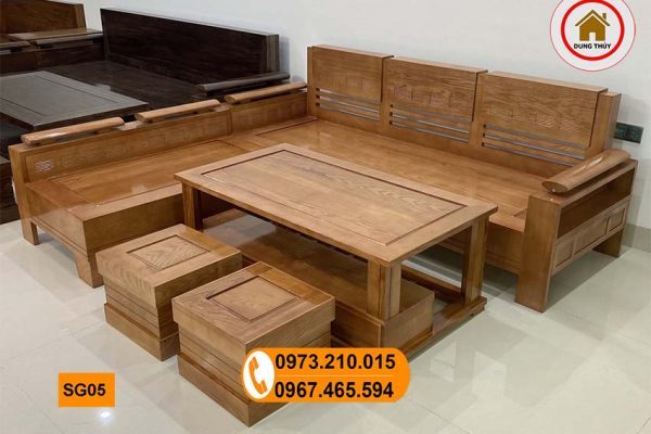 sofa phòng khách gỗ sồi Nga giá rẻ