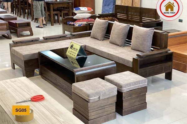 sofa góc trứng nhỏ SG05 đẹp