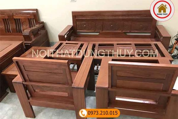 bộ ghế tựa gỗ xoan đào GT15