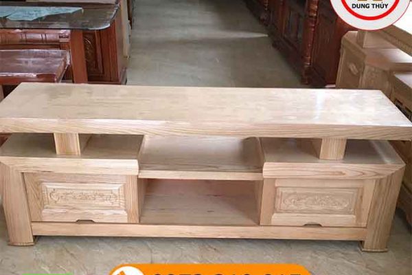 kệ tivi phòng khách 2 ngăn gỗ sồi Nga KT03