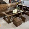 Bộ ghế sofa góc hoa gỗ sồi Nga SG08