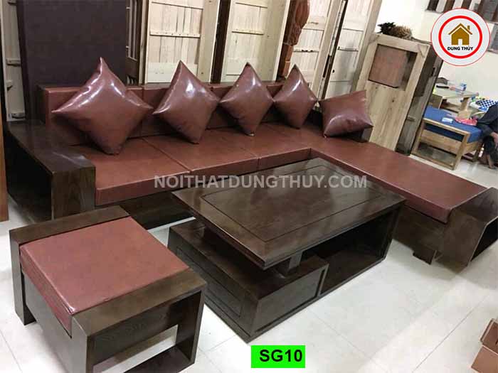 bàn ghế sofa gỗ phòng khách Nam Từ Liêm