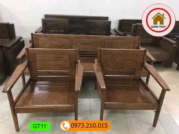 bá» gháº¿ Äá»i gá» tá»±a ÄÆ¡n giáº£n gá» sá»i nga gt11