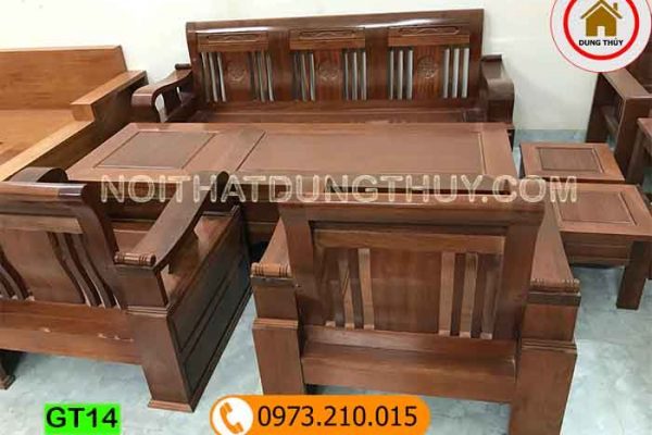 bộ ghế cuốn thư gỗ sồi Nga GT14