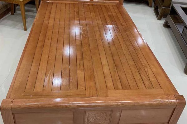 giường ngủ đơn giản gỗ sồi Nga GN01