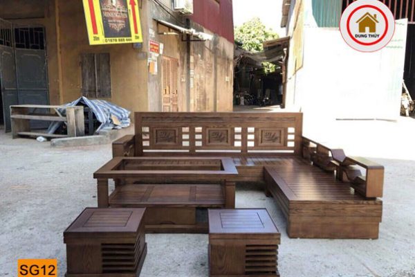 sofa góc lá me SG12 đẹp xịn
