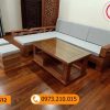 Bộ ghế sofa tay chéo góc lá me gỗ sồi Nga SG12