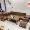 sofa văng góc chữ L gỗ hương xám SG11