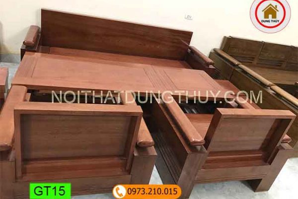 Bộ ghế tựa gỗ xoan đào trứng bộ GT15