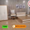bài trí bàn phấn trang điểm gỗ